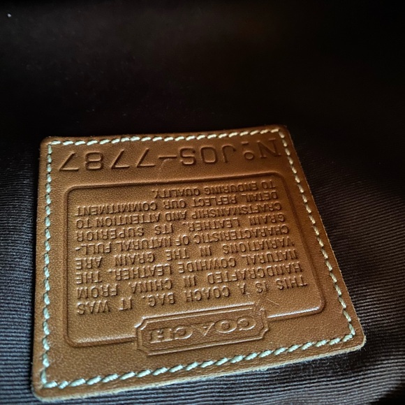 Coach Tan Leather Tote Bag - Picture 3 of 9